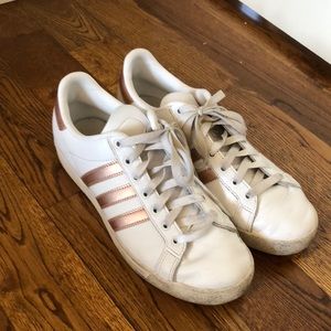 Rose Gold Adidas Sneakers